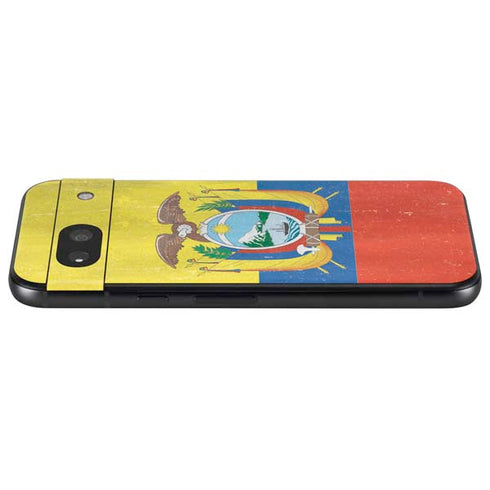 Ecuador Flag Distressed Google Pixel 8a Skin